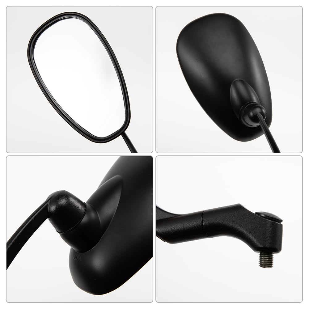 MotorcycleBike Specchio in lega di alluminio Ciclismo Riflettore Ampio Moto Scooter Specchio retrovisore sinistra destra