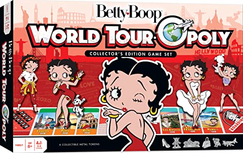 Juego de Mesa Betty Boop World Tour Opoly miniatura 1