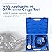 Wenzhon Oil Pressure Tester Tool, 0-140 PSI Engine Cylinder Oil Pressure Diagnostic Tester Tool Set for Cars ATVs Trucks Use
