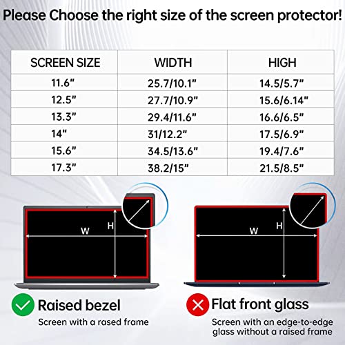 Image of Saco 17.3 inch Glossy Laptop Screen Protector Guard Compatible for ASUS ROG Strix G17 G713IE-HX040W and G713IH-HX020T Series with 16:9 Aspect Ratio Laptop