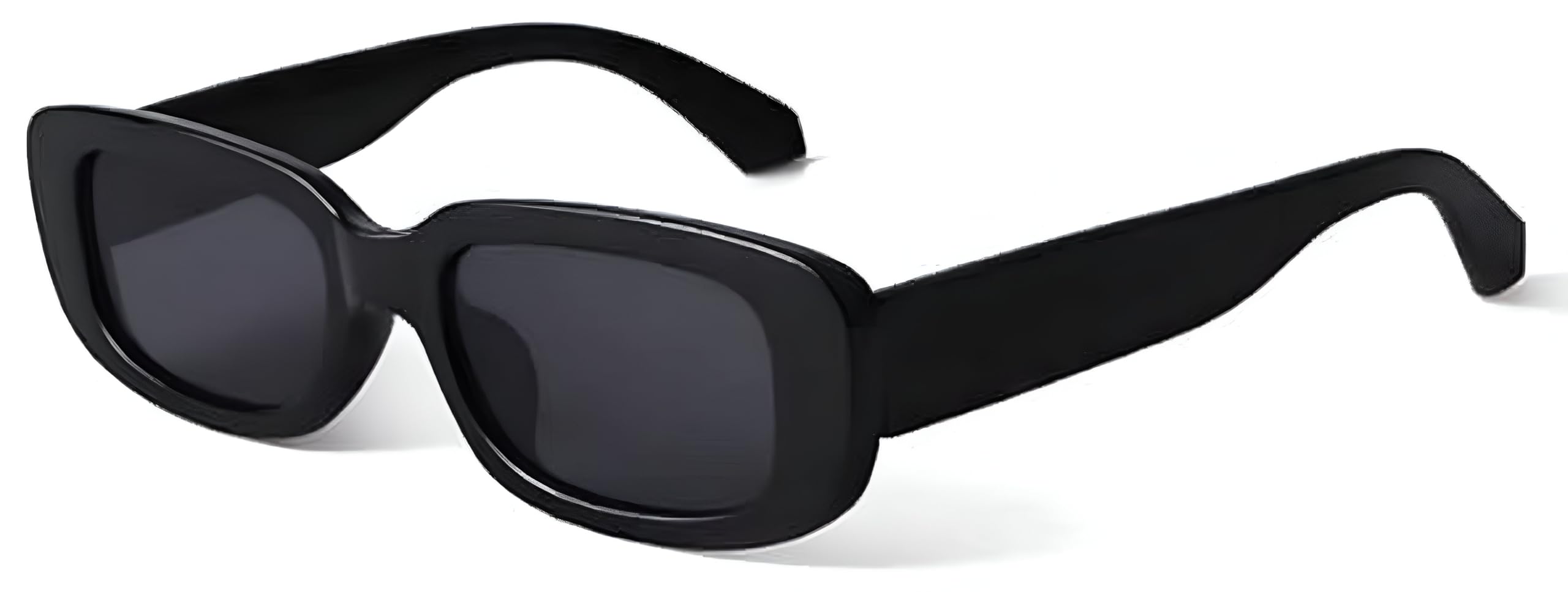 Vintage Rectangle Sunglasses for Men Women Trendy Square Sunglass Fashion Vintage Glasses with Candy Narrow Square Frame UV400 Protection for Ladies Teen Girls