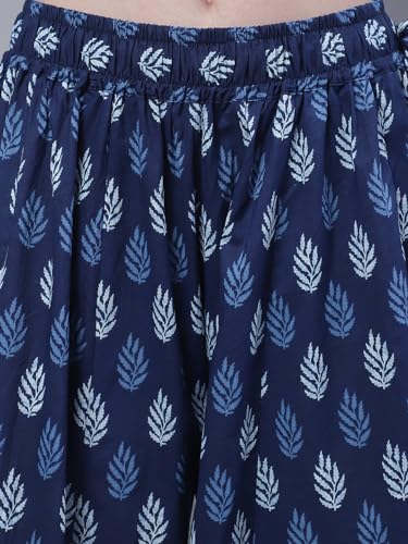Image of TAG-7 Women Printed Flared Palazzos