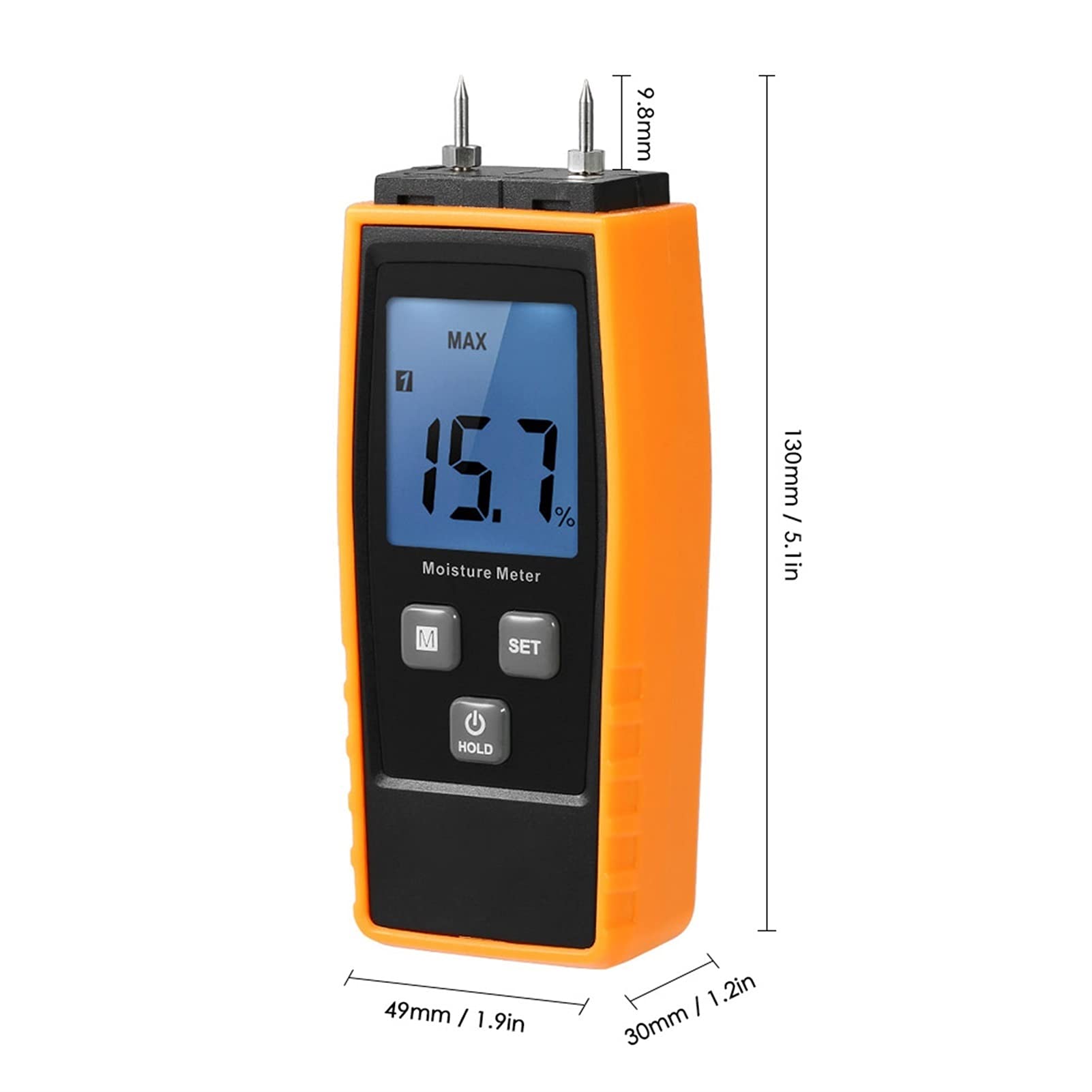 Medidor de Humedad, Medidor de humedad LCD madera Detector Higrómetro for Drywall