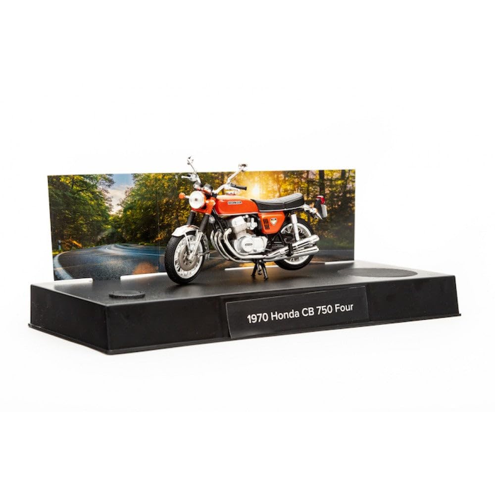 Franzis 67215 - Honda CB 750 Build Your Legend, Metall Modellbausatz im Maßstab 1:24, inkl. Soundmodul und 67-seitigem Begleitbuch