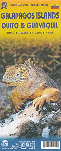 Galapagos Islands 1:420,000 with Quito & Guayaquil street plans, ITMB