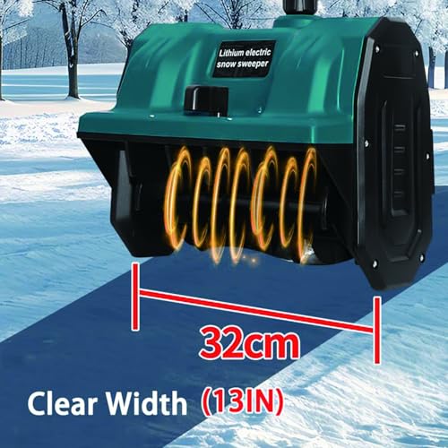 Pelle à neige électrique 32cm à direction réglable et manche télescopique ergonomique - 3