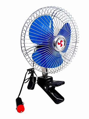 Ventilador Automotivo 12v Para Carro Van Com Garra 8 Pol