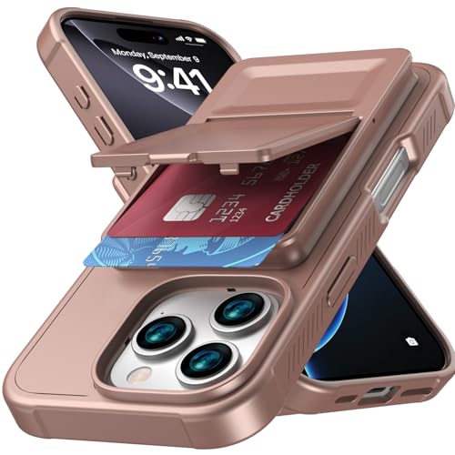 Etui fin iPhone 16 Pro kaki anti-chute pour remplacer le portefeuille