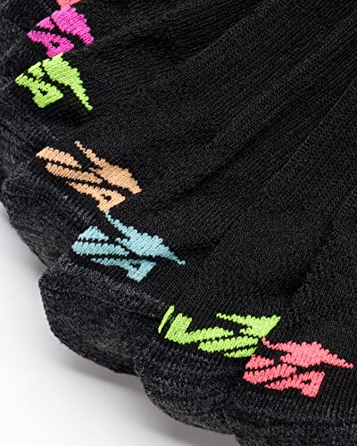 Avia Girls Athletic Performance Cushion Quarter Cut Ankle Socks (10 Pack), Size Medium, Black #TOP2