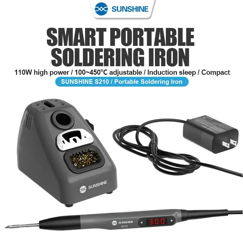 Wiring Connecting Terminals - Electricity Soldering Iron Sunshine S210 110W High Power Smart Portable Soldering Iron 2 Seconds Fast Heating - (Color: S210 with 3Tip)
