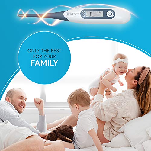 iProven Oral Thermometer, Measures in 10 Seconds with Flexible tip and Fever Alarm, Digital Medical Thermometer for Adults, Kids and Toddlers - DTR-1221R - Image 5