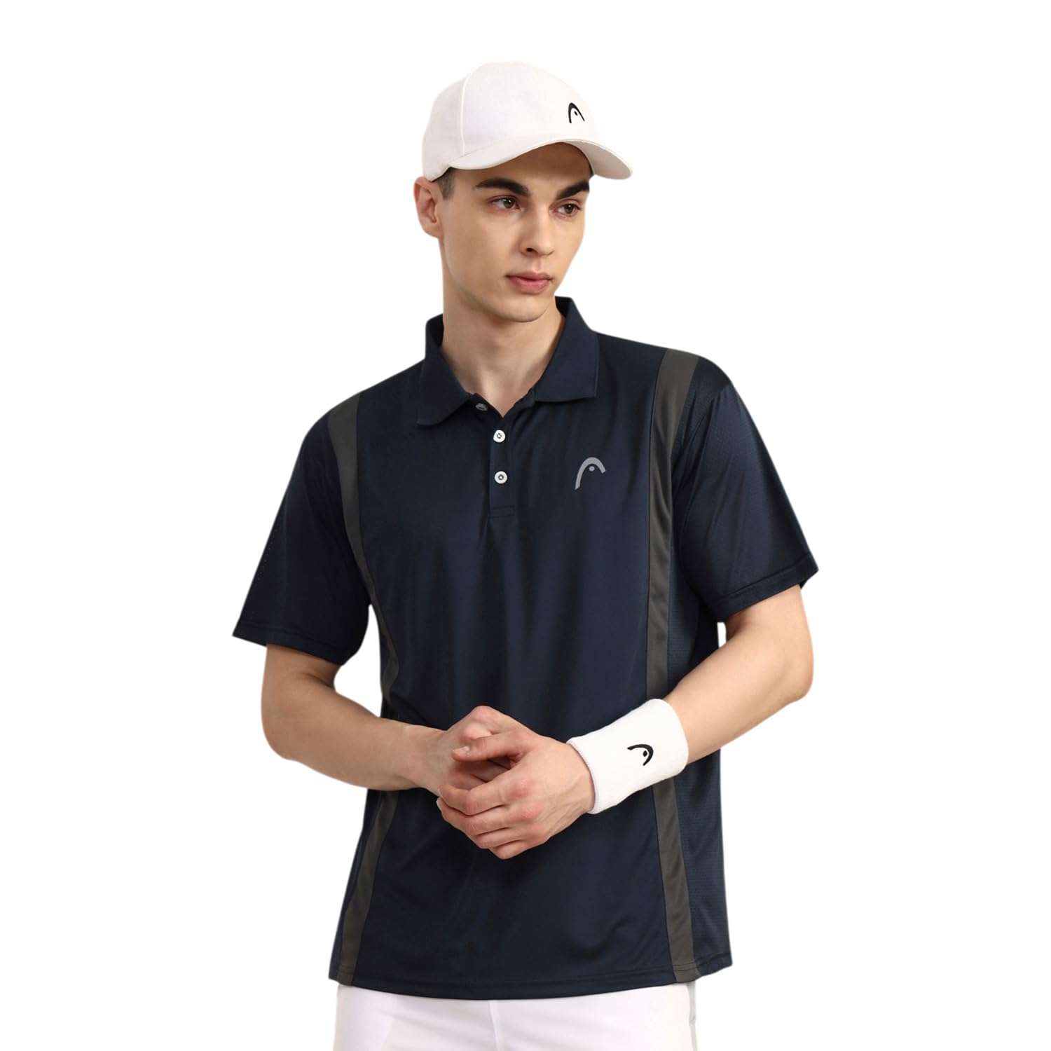 Head HCD-412 Polo Tennis T-Shirt for Mens, Colour - Navy-picture-14