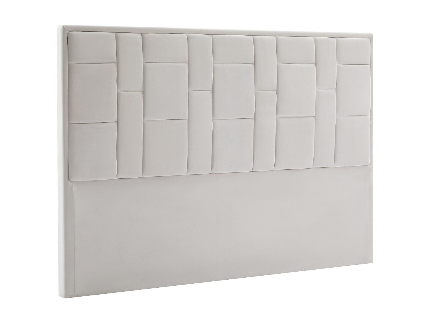 Vente-unique - Tête de lit 140 cm - Velours - Beige - Hermine
