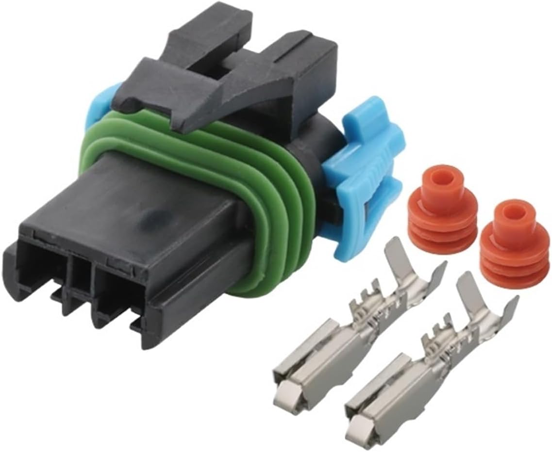 2Set DJ7025WA-2.8-11/21 Compatible With Automotive Harness Connector Male Female 2Pin Including Terminals(COLORLESS -2Sets)