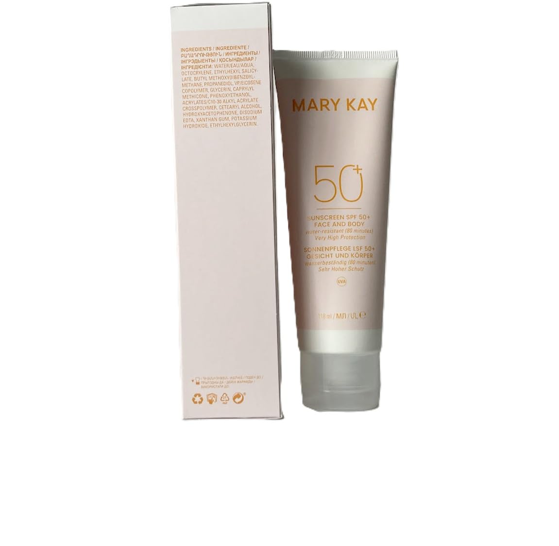 MARY KAY Krem przeciwsłoneczny Sunscreen LSF 50+ do pielęgnacji twarzy i ciała, 118 ml