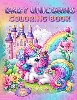 Paperback Baby Unicorns Coloring Book: – Uni-CORN to Be Wild! (Coloring Books - Cute Animals) Book