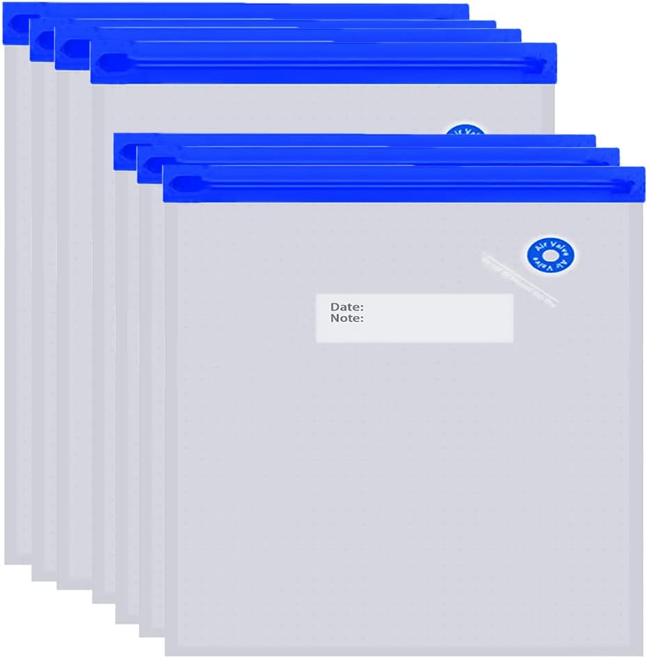 Sous Vide Bags -30pack Large Size 10.2x13.4in/ 26x34cm Food Vacuum Storage Bags, Reusable Vacuum Zipper for Sous Vide Cooking, with 6 Sealing Clips for Anova and Joule Cookers