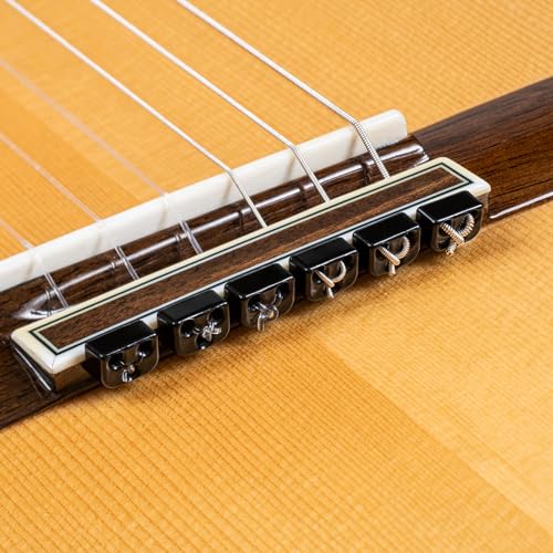 Alba Guitar Beads Acoustic Classical Guitar Beads in Gloss Black for Nylon Strings Flamenco Guitar