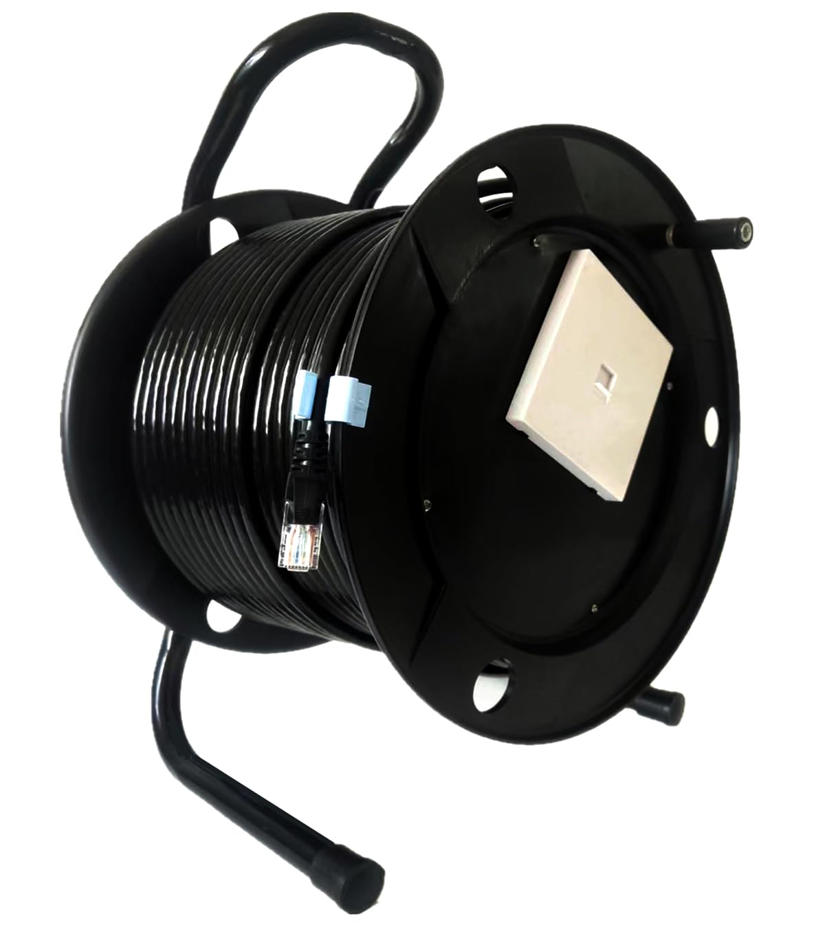 LEVITON LANケーブル　CAT6A ドラム　新品未使用　解体可能 Amazon.co.jp: 50M 延長 LANケーブル Cat6A ドラム式 屋外 耐候性 2重