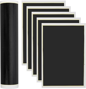 BENECREAT 6Pcs Black Laser Engraving Marking Color Paper, 15.3x10.6 Inch
