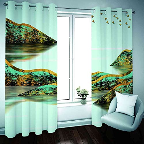 Rideaux de fenêtre en polyester dense oeillets intégrés 300x270 - 3