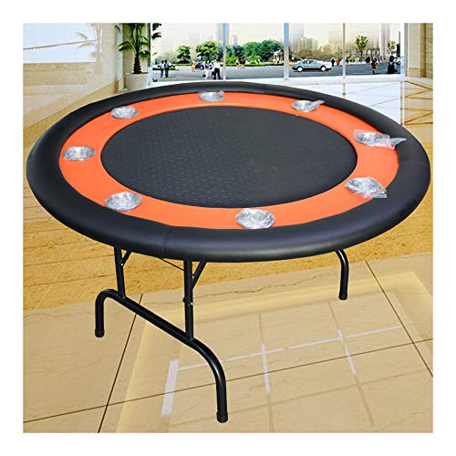 Mesa de poker plegable redonda para 8 jugadores 132x132cm