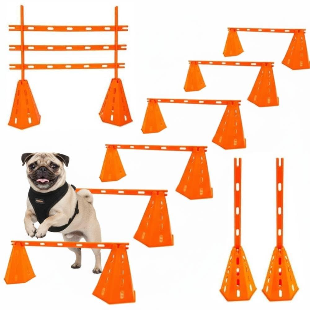 Amazon | iimono117 犬用 ハードル 6セット (コーン12個+ポール6本