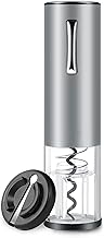 Electric Corkscrew, Portable Rechargeable Wine Opener, Wine Bottle Opener with Aluminum Foil Cutter and Micro USB Charging Cable