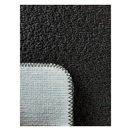 Kit Tapete Banheiro Relevo 3 peças Oasis > PRETO > UNICA