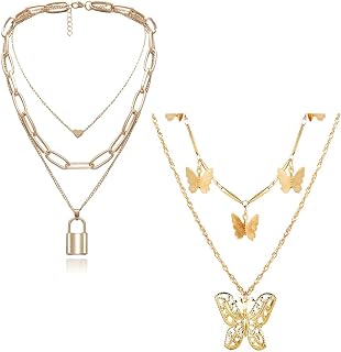 YouBella Jewellery Stylish Combo of Two Necklace Chains for Women and Girls Price In India