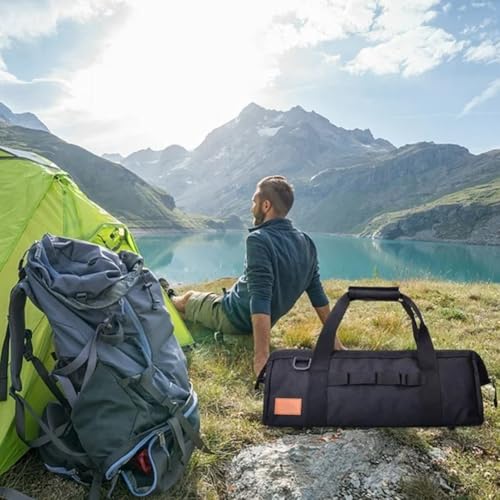 Sac de travail robuste en toile avec poches pour électricien