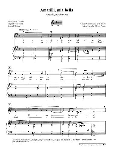 26 Italian Songs and Arias: Medium Low Voice, Book & CD - Image 4