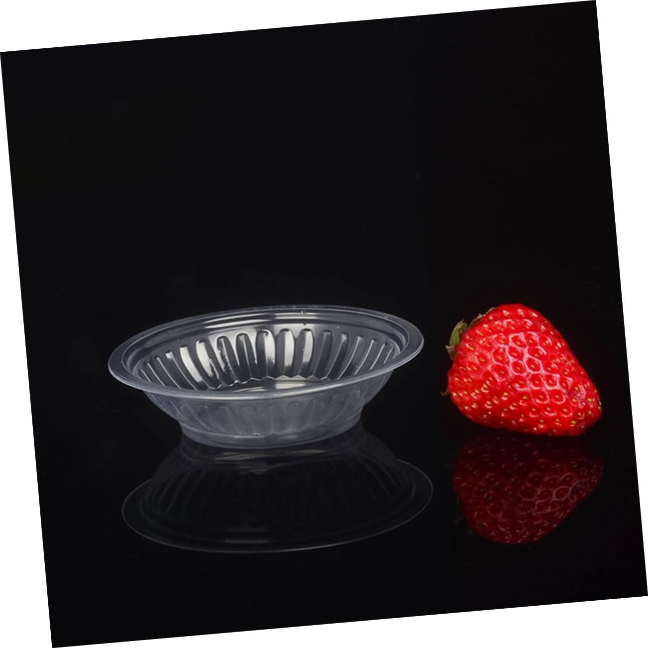 STOBAZA 90pcs Disposable Transparent Condiment Dish Food Dipping Tray for Appetizers Seasoning Plates for Outdoor Parties and Picnics Safe for Boys and Girls Use