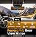 HmmtyRack Rear View Mirror, Chrome Anti-glare Panoramic Rear Mirrors Universal 12 Inch Convex Car Interior Clip on Extra Big Wide Angle Rearview Mirror Extender to Reduce Blind Spot for Car SUV Trucks