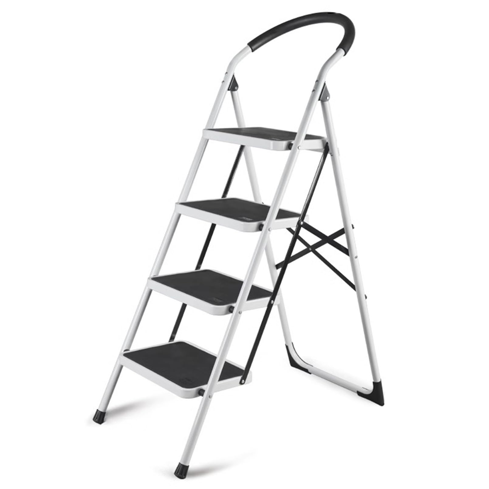 Escalera de mano ligera de 150 kg con reposabrazos de esponja para tareas del hogar