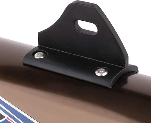 Vista 2 de JFG RACING Tubo de escape sin cordones, kit completo de tubo de silenciador de motocicleta para CRF150F CRF230F 2003-2017/TAO TAO TBR7/HAWK 250-Rojo