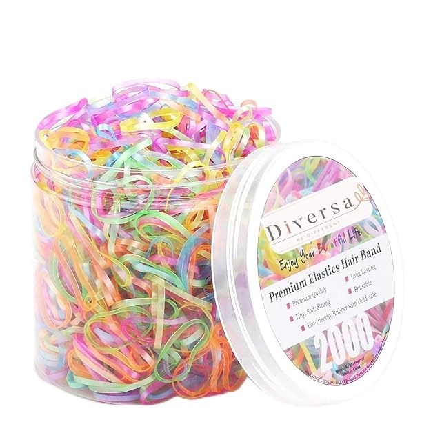 Elastic Plastic Daily Use Hair Ties High Stretchable Nonbreackable Thin Rubber Bands Multi-purpose Bands For Kid Girls and Women