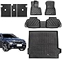 Jdeymat All Weather Floor Mats&Cargo Mat Compatible with BMW X5 (GO5) 2019-2023 Rear Sear Backrest Mats TPE Rubber Protect Mat Odor-Free Waterproof，X5 Floor Mats Trunk Liner Full Set （Set of 7 mats）