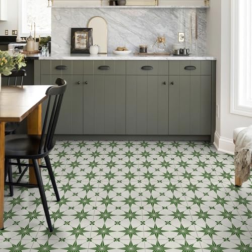 Peel and Stick Floor Tiles: 11.8"x11.8" Vinyl Flooring by Dureidos - Used condition - Image 5