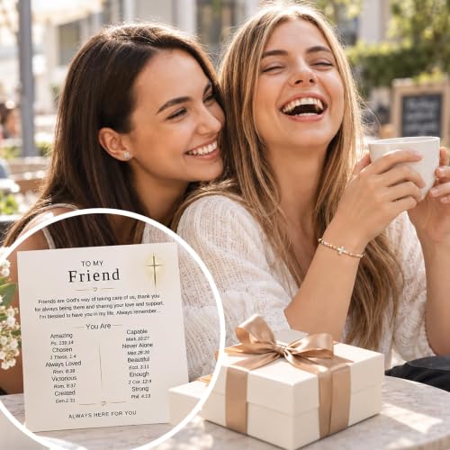 Christian Cross Bracelet for Women - 14K Gold Plated Friendship Gifts - image 3