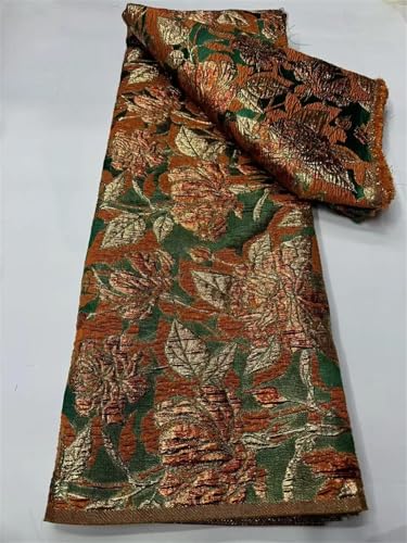 African Brocade Lace Fabric Textured Fabric for Women Wedding Dress