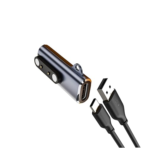 Accesorios para reloj inteligente, cargador de repuesto de succión magnética de 2 pines para reloj inteligente, rastreador de fitness, espaciado de