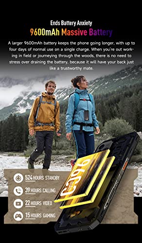 Ulefone Power Armor 18T 5G Thermal Imaging (Lepton 3.5) Rugged Smartphone, 108MP Camera, Dimensity 900 12GB+256GB, 6.58'' 120Hz FHD+, IP68 IP69K Android 12 Phone, 9600mAh Battery Wireless Charge NFC - Image 10