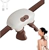 Neck Massager,Massage Neck,Real Hands Massager,Kneading Massager N4,Tissue Shiatsu Electric Massage Master for Shoulder,Rechargeable USB-C, for Necks, Back (Beige)