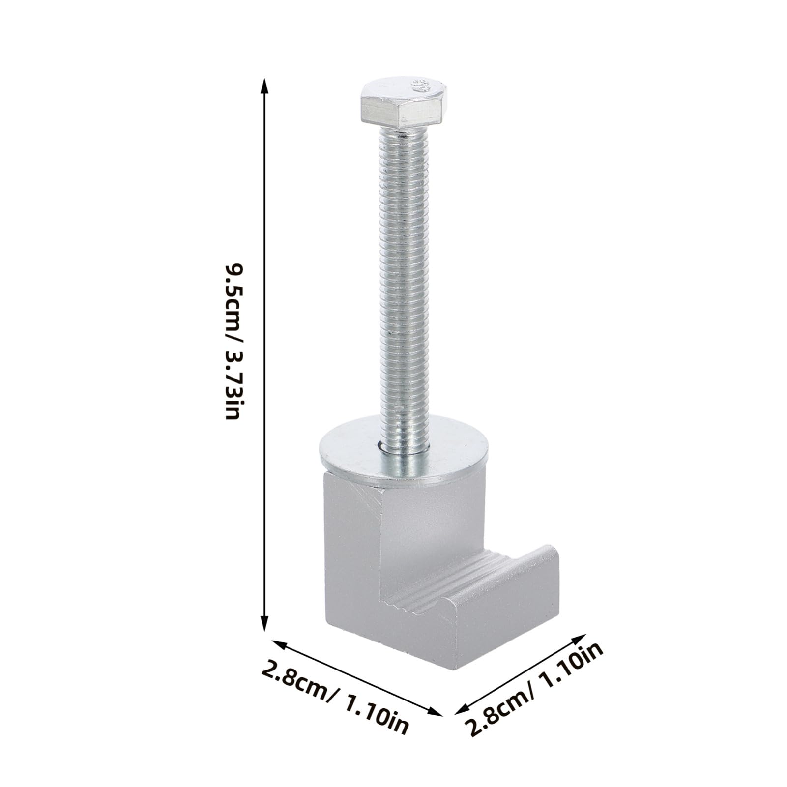HAWILLOSCH 10pcs Tool Box Tie-down Camper Cover Clamps Bed Rail Clamps Truss Clamps Shell Clamps Aluminum Truss Truss Topper Clamps Camper Hold down Clamps F Clamp Rack Metal Silver