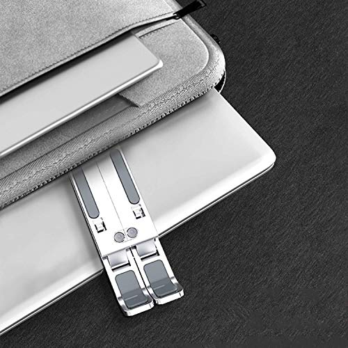 Image of Laptop Stand Computer Foldable Adjustable amazonbasics Bed Daily Objects All laptops (Silver Color)