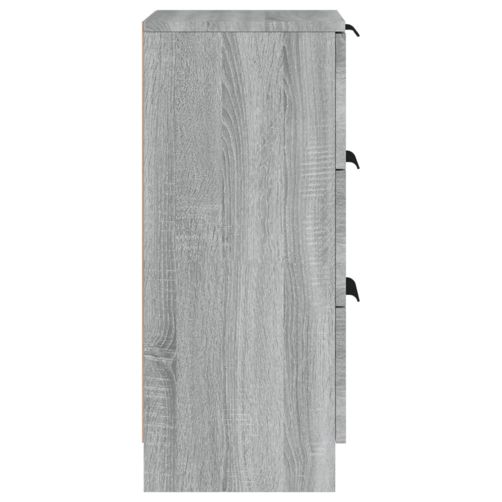 VidaXL 2 Muebles Colgantes Para TV Gris Sonoma | 30.5x30x90 Cm | Madera Contrachapada | Almacenaje Minimalista | Fácil Montaje