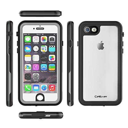 Cellever Waterproof Case For Iphone Se 2020 / Iphone 8 / Iphone 7, 4.7-Inch, Clear Waterproof Ip68 Certified Shockproof Sandproof Snowproof Full Body Sealed Protective Transparent Cover Kz (Gray) #TOP3