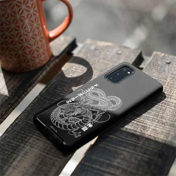 Skinit Pro Phone Case Compatible with Galaxy S20 - Officially Licensed Dragon Ball Z Negative Shenron Design