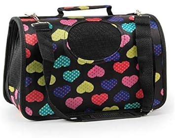 Pet Carry Bag for Puppy, Kitten and Cat (Size- Length -42, width-22, Height-26 cm) - Design and Colour May Vary.
